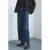 Mango straight leg jeans dark blue denim
