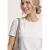 Street One Dames Shirt met ronde hals en kanten mouwen in Wit