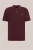 Fundamentals – Heren regular fit polo met structuur en embroidery – Regular fit – Bordeauxrood – Katoen –