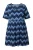 Ulla Popken Shirt  blauw / aqua / zwart