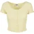 Urban Classics Dames ribbed button-down crop top