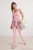 TRENDYOLMİLLA Dames Roze Effen Lang Getailleerd Blouses
