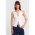 Mouwloze Slim-Fit Jersey Blouse Met Rits