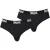 Lonsdale Heren Contrast Tailleband Slip (Set van 2) (Zwart)
