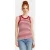 Karl Lagerfeld Ikon Ribbed Tank Scarlet Sage-cream Stripe