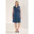 Trendyol Curve Dames Blauw Effen Kort / Mini Mouwloos Casual Recht Grote maten Jurk