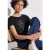 Street One Dames Shirt met folietekst in Zwart