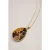 White Stuff Mosaic Tile Drop Necklace Brown Multi