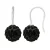 Black Crystal Sphere Hooks 8mm Silver 925 – Pure Crystal