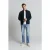 No Excess Sweater Full Zipper Jacquard Mix Night