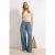 TRENDYOLMİLLA Dames Blauw Effen Wijde pijp Hoge taille Jeans