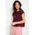 LOLALIZA top donkerrood crochet