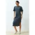 TRENDYOLMİLLA Dames Grijs Effen Midi Kort Casual T-shirt Jurk Jurken