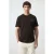 Mango Man regular fit T-shirt met backprint – bruin