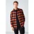 Oversized geruit overhemd met knopen