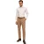 Boss Heren Gestreepte Overhemd met Puntkraag en Lange Mouwen (Beige)