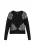usha BLACK LABEL Gebreid vest  zwart / zilver