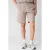 Shoeby relaxed sweatshort lichtbruin rib gebreid