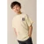 Tumble ’n Dry T-shirt met backprint beige
