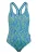 BECO the world of aquasports Badpak ‘Zebra Vibes’  blauw / groen