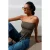 Strapless Slim-Fit Jersey Blouse met Strikdetail