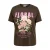 ONLY CARMAKOMA T-shirt met print, Plus Size – donkerbruin