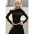 Asymmetrische Kraag Lange Mouwen Top