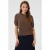 Saint Tropez gebreide top – donkerbruin