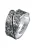 KUZZOI Ring  zwart / zilver