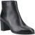 Hush Puppies Claridy Leren Zwarte Enkellaarzen Met Hak Voor Dames