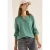 Cecil Dames Blouse met gespleten hals in Groen