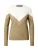 VERO MODA Trui ‘VMPLAZA’  beige / olijfgroen / wit