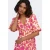 ONLY gebloemde midi jurk roze