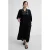 Anytime crinkle maxi jurk met borduursel zwart