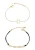 faina Armband  goud / zwart / transparant