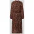 Marc Cain Midi-jurk in all-over look met opstaande kraag en riem