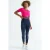 Elastische Korte Mouwen T-Shirt met Ronde Hals