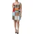 Patchwork Gestreepte Mini Jurk