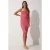 Bloemige Bodycon Midi-jurk met Splits