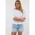 EsQualo Blouse Peplum Poplin Off White