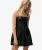 Corset Cami Mini Jurk Black
