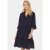 Saint Tropez Blousejurk EdaSZ dress met volants en 3/4 mouwen
