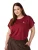 Zizzi Shirt ‘ABASIC’  rood / wit