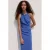 Mango halterjurk blauw