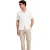 Ted Baker Herenoverhemd met korte mouwen, model Baker Regular (Wit)