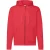 Fruit of the Loom Klassieke herenhoodie met rits (Rood)