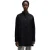 Boss Damesoverhemd met bandkraag, oversized model en lange mouwen (Zwart)