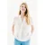 Caroll blousetop met linnen wit