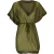 Sarlini Dames tuniek strandjurk polyester chiffon effen kaki