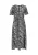 faina Jurk ‘Festive’  navy / grijs / lichtgrijs